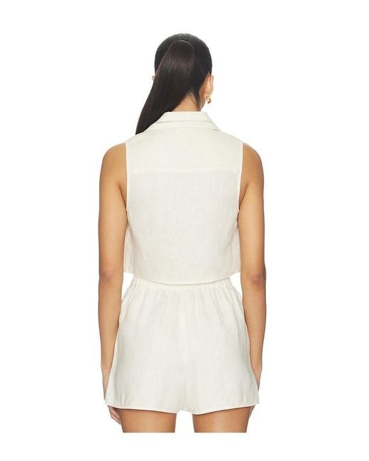 Hevron Natural Rosalie Top