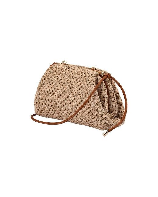 Olga Berg Natural Anna Woven Clutch