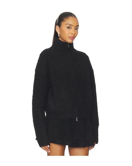 GUIZIO Black Mila Zip Up Jacket
