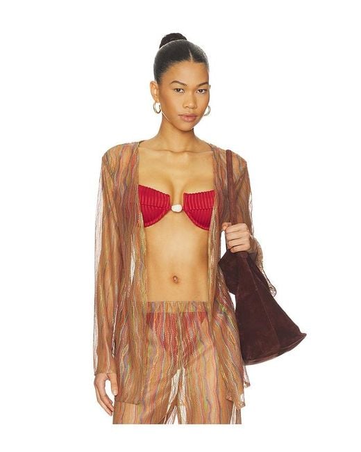 Baobab Orange Gola Top