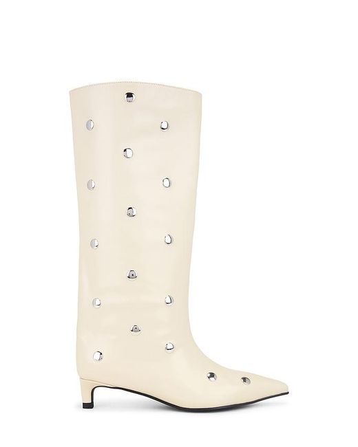 Nakedvice White The Stacey Stud Boot