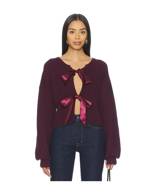 MORE TO COME Blue Darlene Cardigan