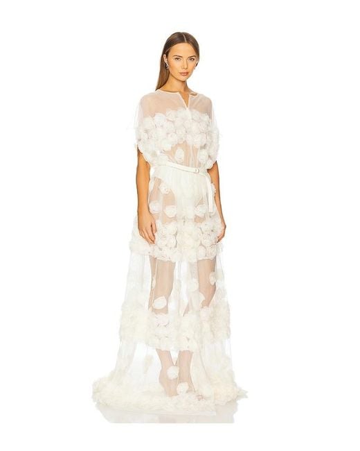 Norma Kamali Natural Super Os Sleeveless Bf Flared Gown