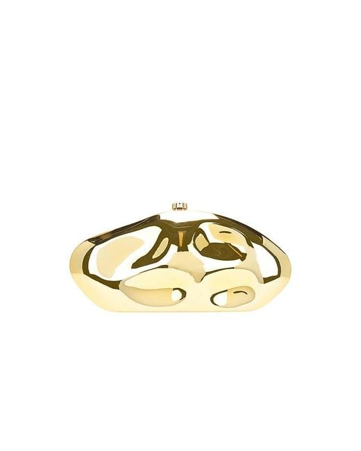 Cult Gaia Metallic The Caldera Clutch