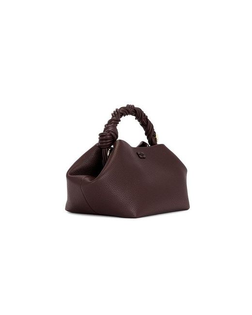Ganni Brown Small Grained Bou Bag