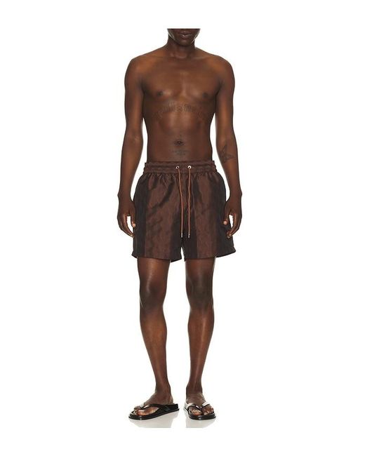 Frescobol Carioca Brown Rio Swim Short for men