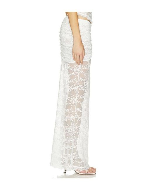 OW Collection White Selah Maxi Skirt
