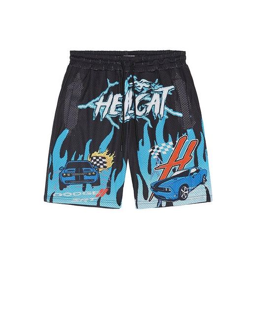 Reason Blue Dodge Hellcat Mesh Short for men