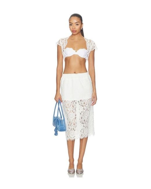 RUE SOPHIE Multicolor Selora Lace Skirt