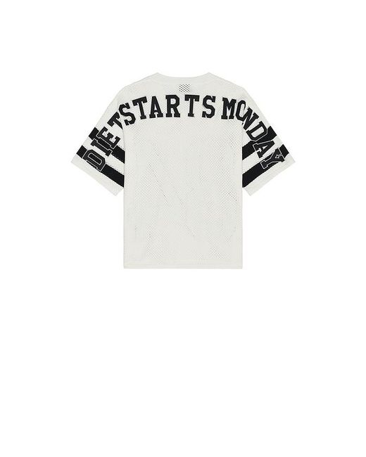 DIET STARTS MONDAY White Short Sleeve 84 Jersey for men