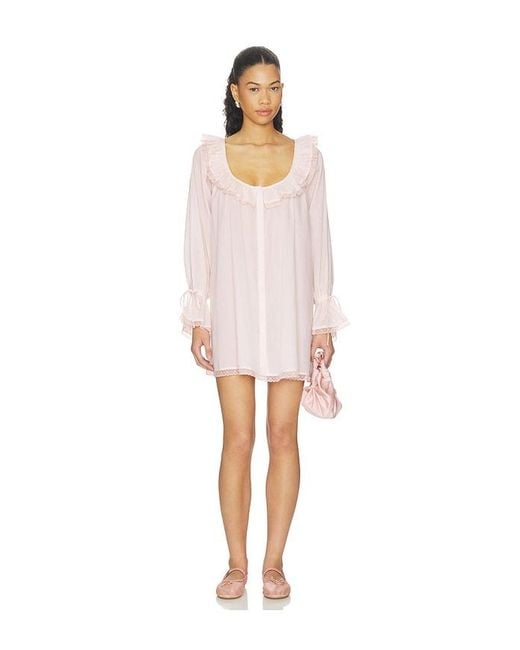 LPA Pink Rhea Mini Dress