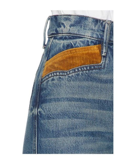 Mother Blue The Pointy Pocket Doozy Hee Jeansl