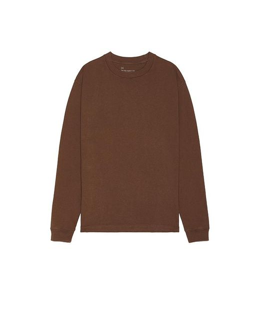 Outerknown Brown Big Heavy Tee for men