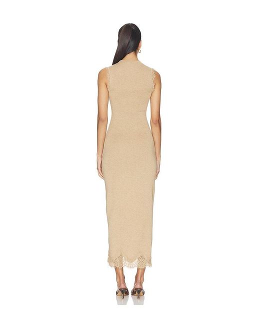 L'academie Natural 'Academie Votella Lace Midi Dress