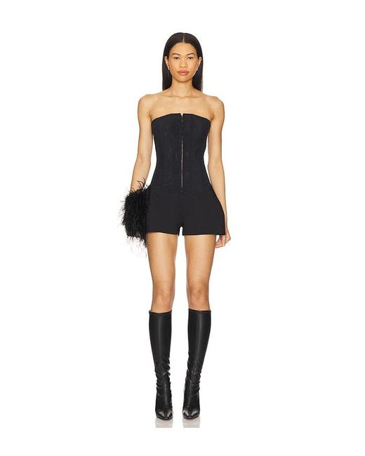 Aniye Records Black Mini Jumpsuit Lou