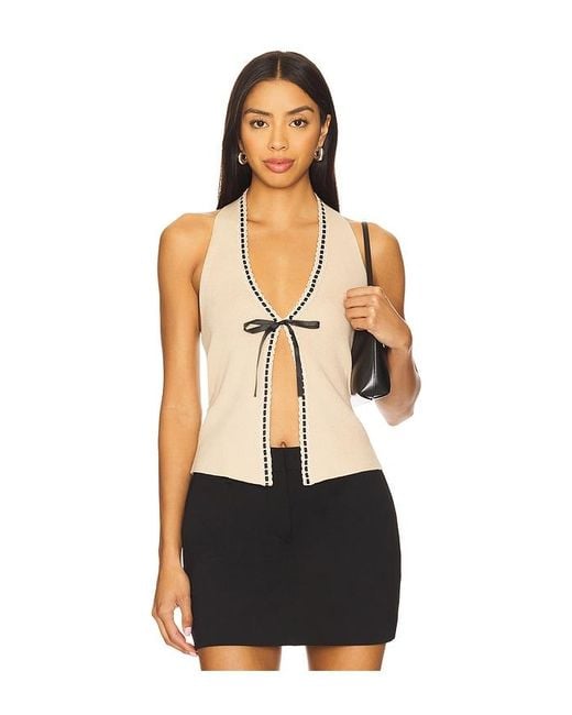 MAJORELLE Black Kladuia Top