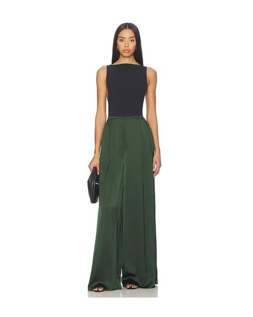 Norma Kamali Green Pleat Pant