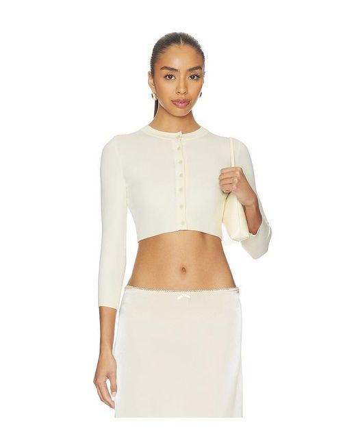 Tiger Mist White Damaris Cardigan