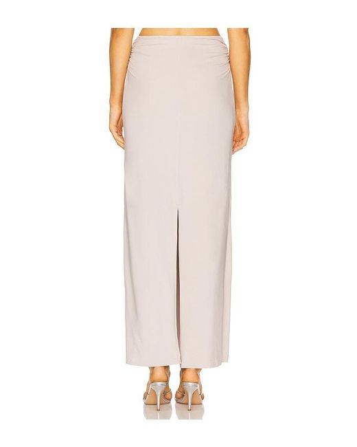 SNDY'S White Gabby Maxi Skirt