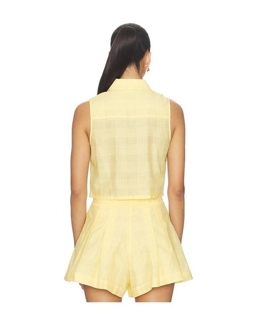Hevron Yellow Katja Top