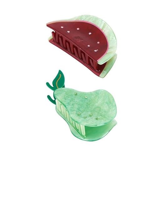 Frasier Sterling Green Cabo Claw Clip Set