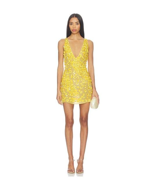 Cult Gaia Yellow Sapphira Dress