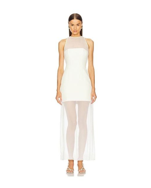 L'academie White 'Academie Amiens Maxi Dress