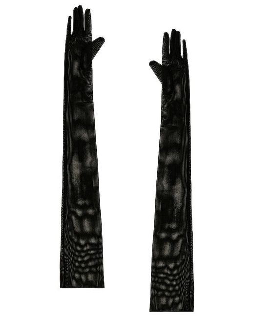 Norma Kamali Black Long Gloves