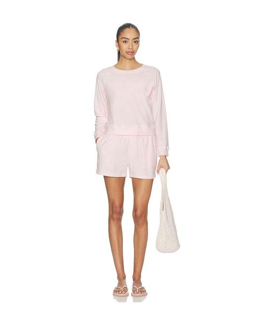 Bobi White Faux Fly Short