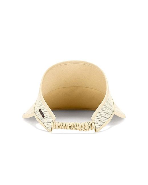 Brixton Brown Newport Straw Visor
