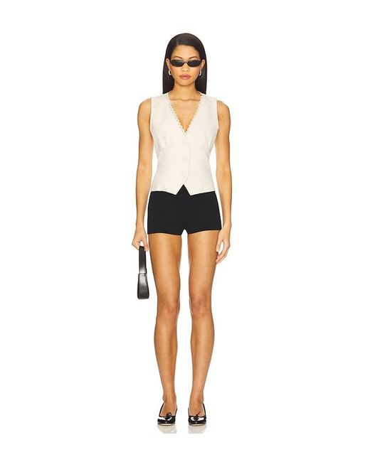 MORE TO COME White Tayler Top