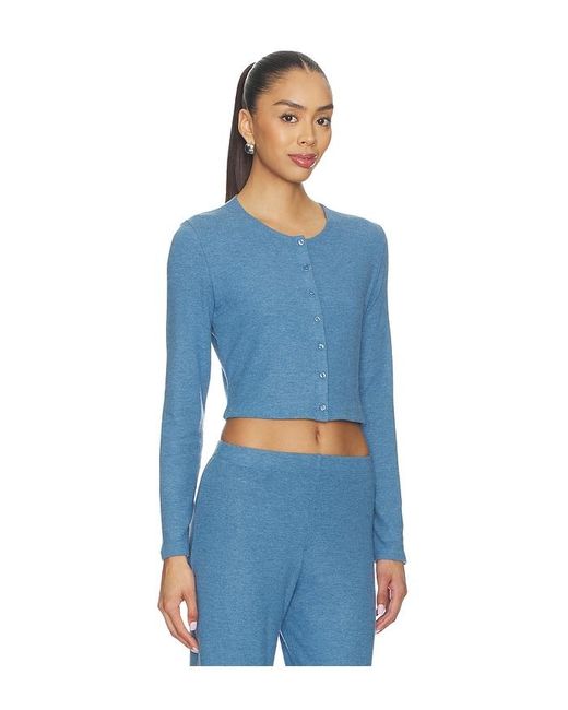 Leset Blue Lauren Crop Cardigan Ii