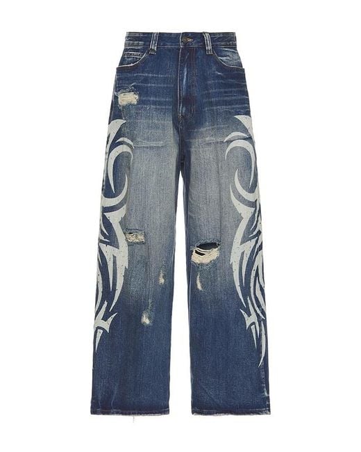 Jaded London Blue Blade Xl Colossus Jeans for men