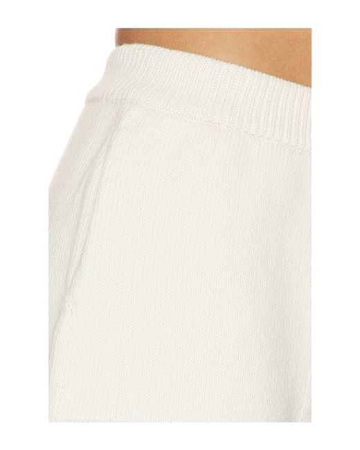 L'academie White 'Academie Dae Contrast Knit Short