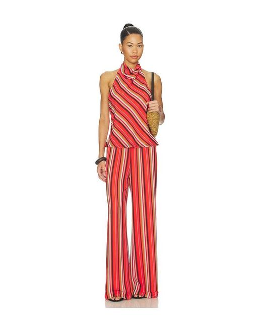 Amanda Uprichard Red Mariko Pants