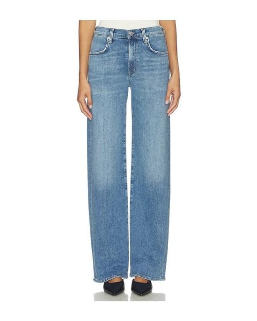 Citizens of Humanity Blue Petite Annina Straight Leg Jeans