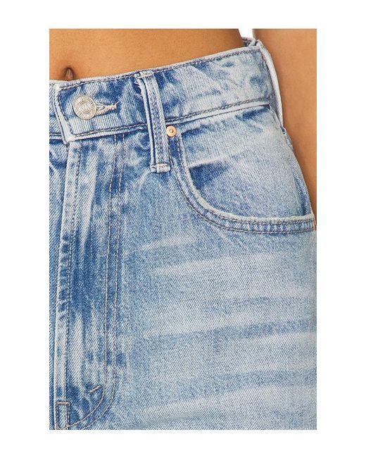 Mother Blue The Fangirl Hover Fray Jeans