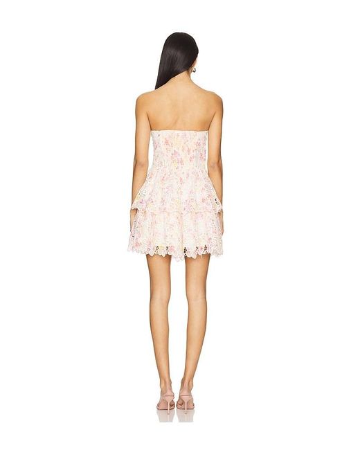 Line & Dot White Rosa Mini Dress