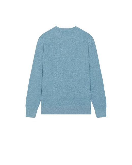 Faherty Brand Blue Jackson Crew Neck Sweater for men