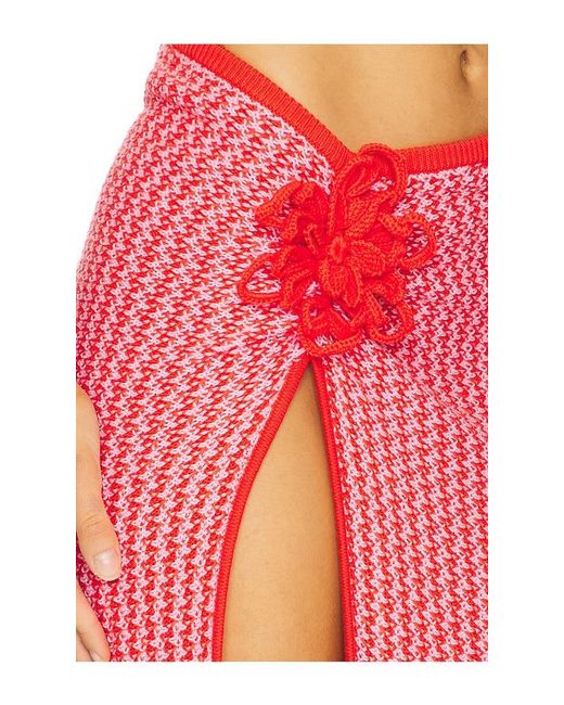 Devon Windsor Red Magnolia Skirt