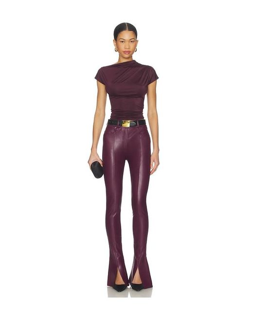 Norma Kamali Red Spat Jeans