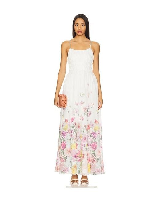 Aje. White Fleur Maxi Dress