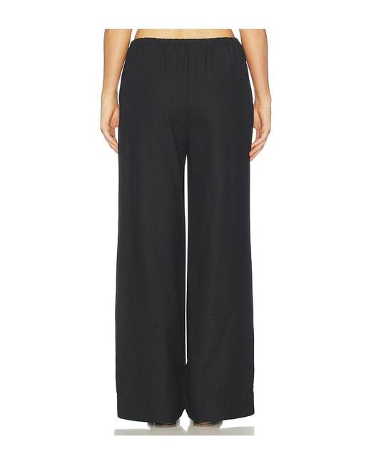 Lovers + Friends Black Lexa Linen Pant