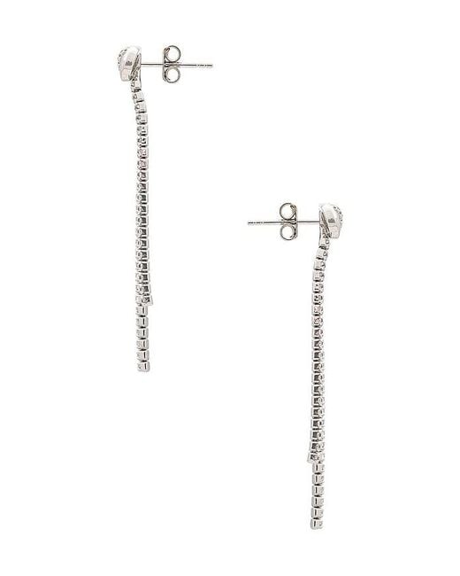 Shashi Metallic Bianca Bow Earring