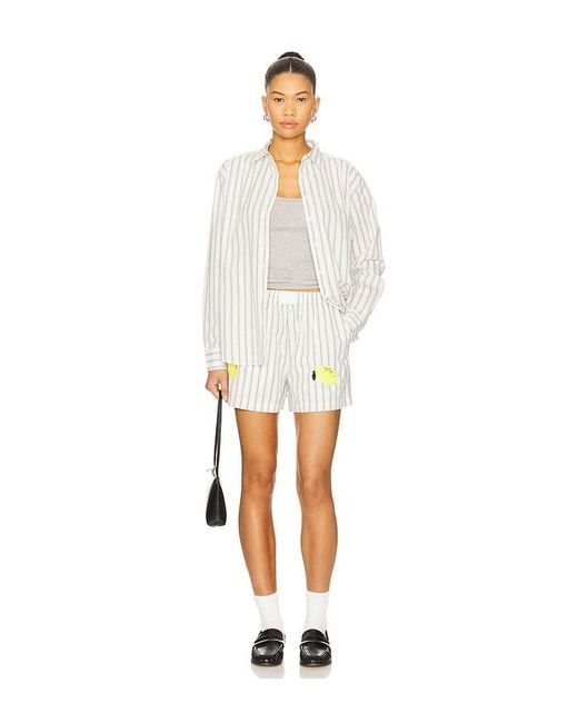 Kule White The Limon Shorts