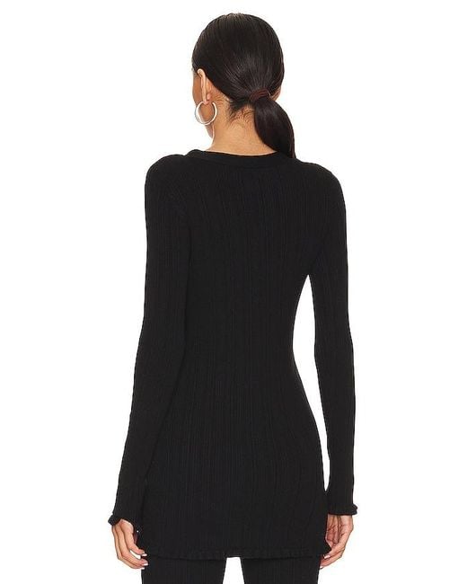 Tularosa Black Variegated Rib Cardi