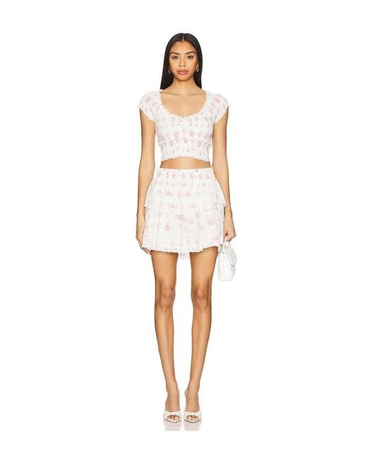 LoveShackFancy White Cambron Top