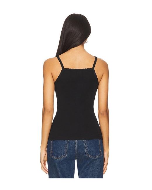 Leset Blue Pointelle Classic Tank Top
