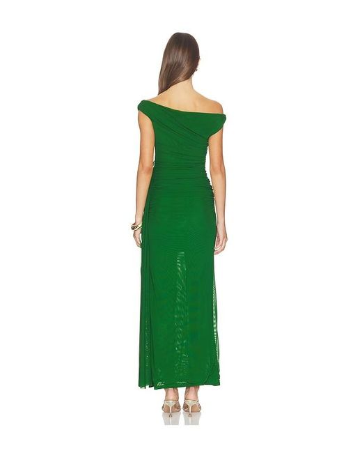 Bardot Green Layana Asym Maxi Dress