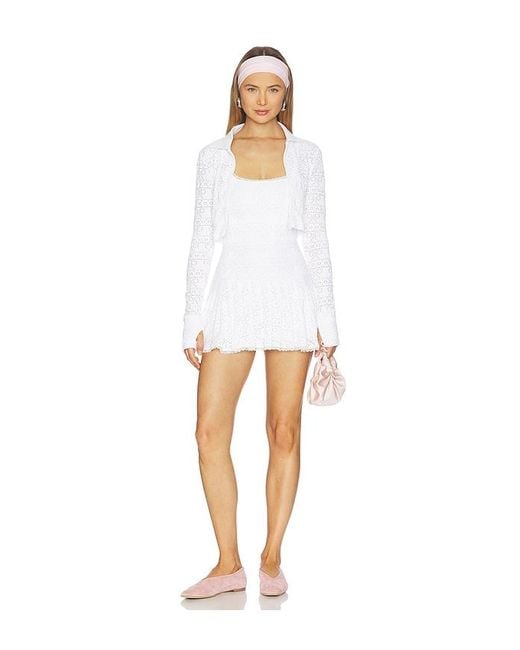 LoveShackFancy White Leala Dress